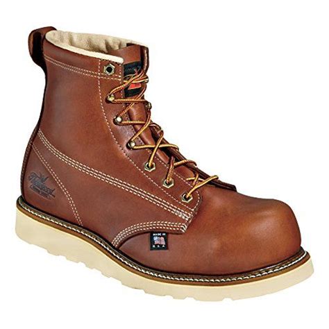 Mens Thorogood 6 Emperor Toe Composite Safety Toe Work Boot Brown