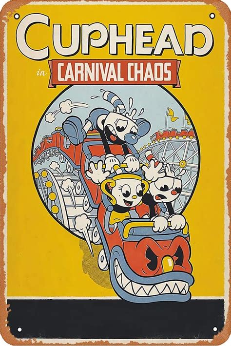 Cuphead P Sters De Juego Cuphead In Carnival Chaos P Ster Retro