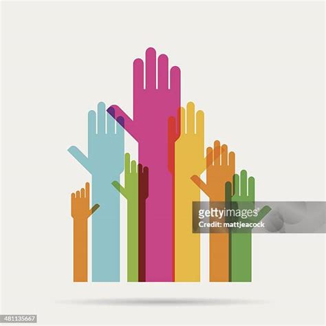 7,947 Raised Hand Vector High Res Illustrations - Getty Images