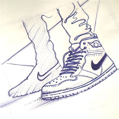 Sneaker sketch ... Nike Sb air Jordan’s : drawing