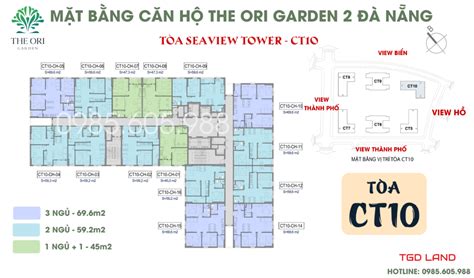 Mặt bằng căn hộ The Ori Garden Tòa CT10 Mới nhất 2022