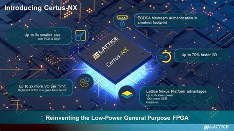 Lattice Semiconductor Announces Certus-NX General Purpose FPGA ...