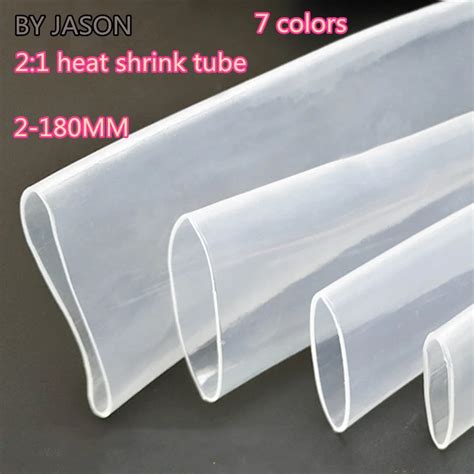 Meter Heat Shrink Tube Transparent Clear Heat Shrinkable Tubing Wrap