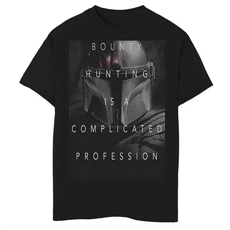 Boys 8 20 Star Wars The Mandalorian Complicated Profession Dark Poster Graphic Tee