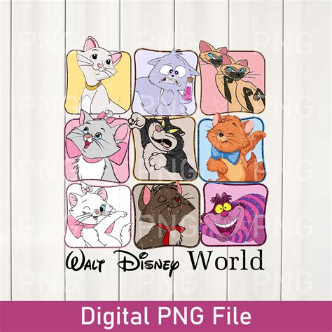 Walt Disney World The Aristocats Characters Group PNG, Marie - Inspire