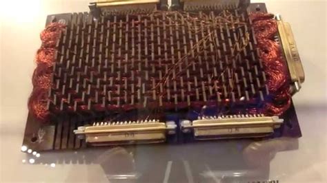 Apollo Guidance Computer Core Rope Memory Handmade By Raytheon 1969 Computer History Youtube