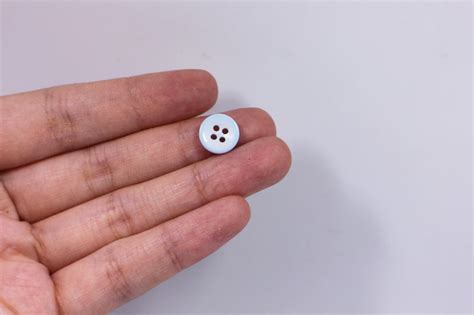 Light Blue Buttons Blue And White Color Four Holes Small Etsy