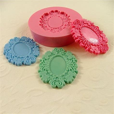 Victorian Cabochon Frame Setting Flexible Silicone Mold Mould Etsy