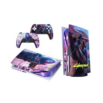 Autocollant De Protection Compl Te Cyberpunk Samoura Pour La Console