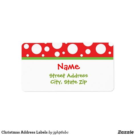 Christmas Address Labels | Zazzle | Christmas address labels, Address ...