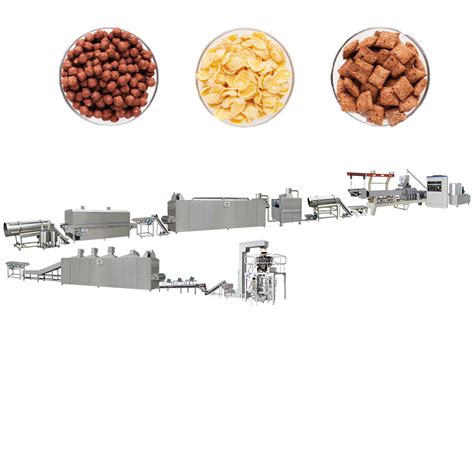 Automatic Industrial Breakfast Cereal Corn Flakes Making Machinery