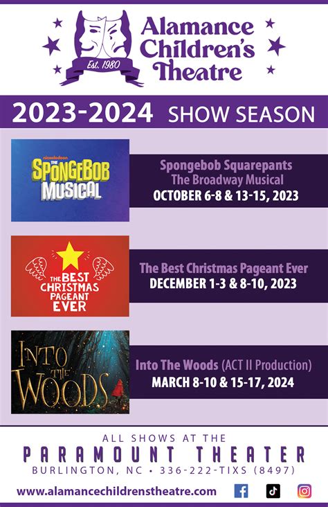 2023-2024 Show Season – Alamance Children's Theatre