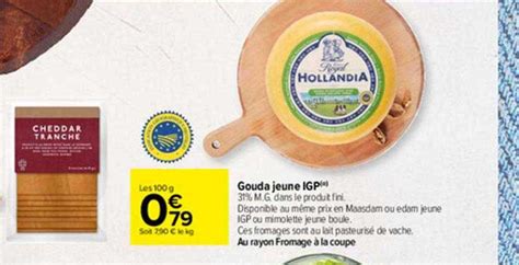 Promo Gouda Jeune Igp Chez Carrefour ICatalogue Fr