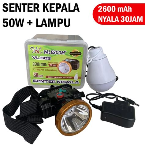 Jual Senter Lampu Kepala Head Lamp Nyala Putih Kuning 20Watt 35Watt