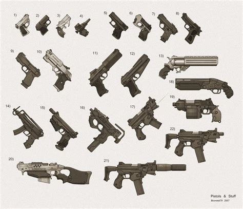 My Shadowrun Gun Collection 1 By Biometal79 On Deviantart Sci Fi