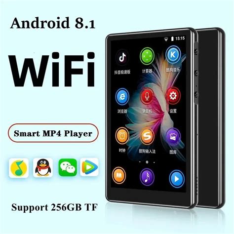 MP3 MP4 Odtwarzacze Wi Fi Bluetooth Android MP4 Odtwarzacz 16 GB IPS 50