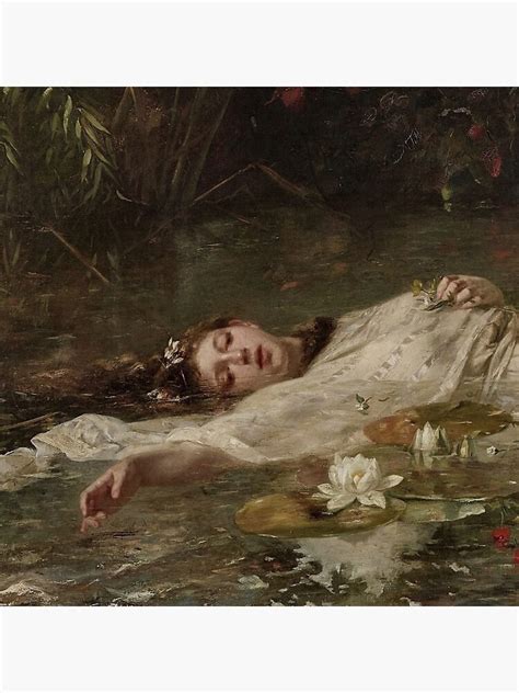 Ophelia By Friedrich Wilhelm Theodor Renaissance Artwork Poster For