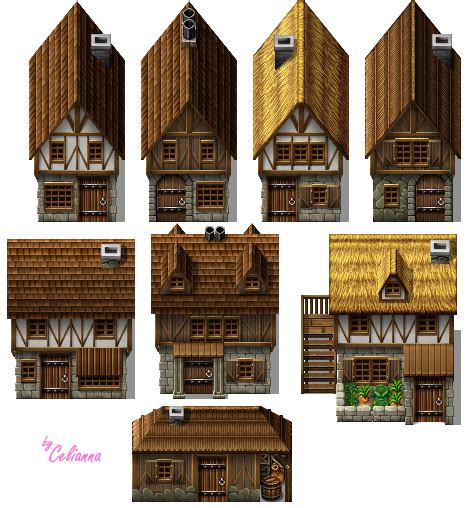 Pixanna Exterior Tiles Pixel Art Design Pixel Art Games Rpg Maker