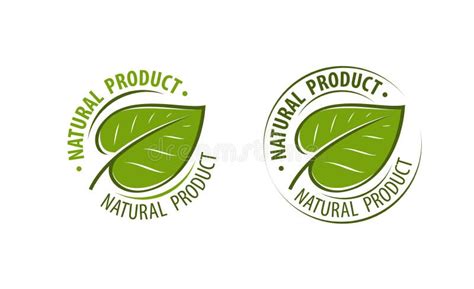 Logo Del Prodotto Naturale Illustrazione Vettoriale Di Progetto Del