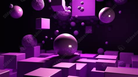 3d Purple Sphere With Bubbles And Lights Powerpoint Background For Free Download Slidesdocs