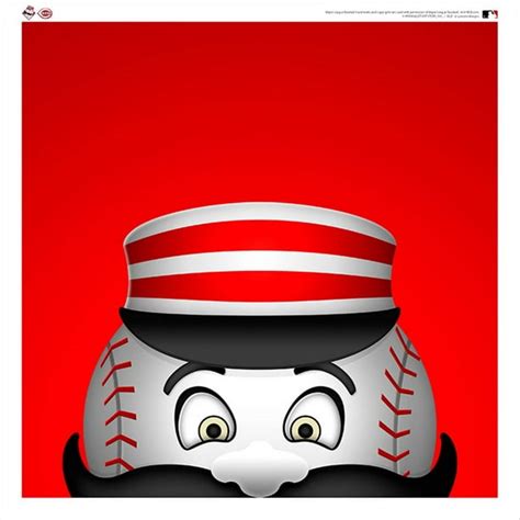 Mr Redlegs Cincinnati Reds 12 X 12 Minimalist Mascot Poster Print