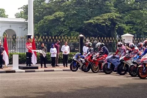 Presiden Jokowi Ajak Rider MotoGP Keliling Jakarta Dimulai Di Istana