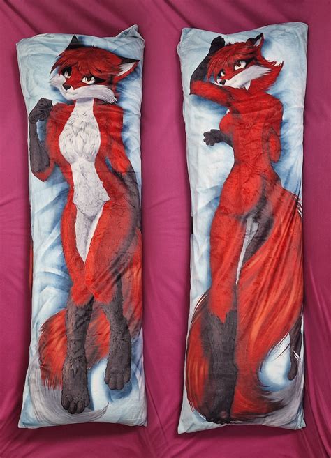 Daki Diane The Red Fox Dakimakura Furry Body Pillow Cover Etsy