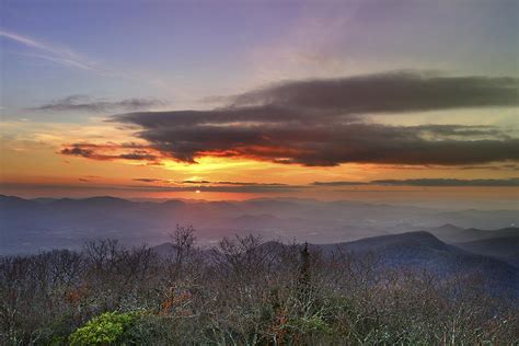 Brasstown Bald At Sunset Photograph By Debra And Dave Vanderlaan