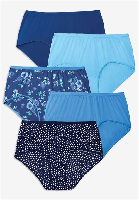 Cotton Brief 5 Pack Woman Within