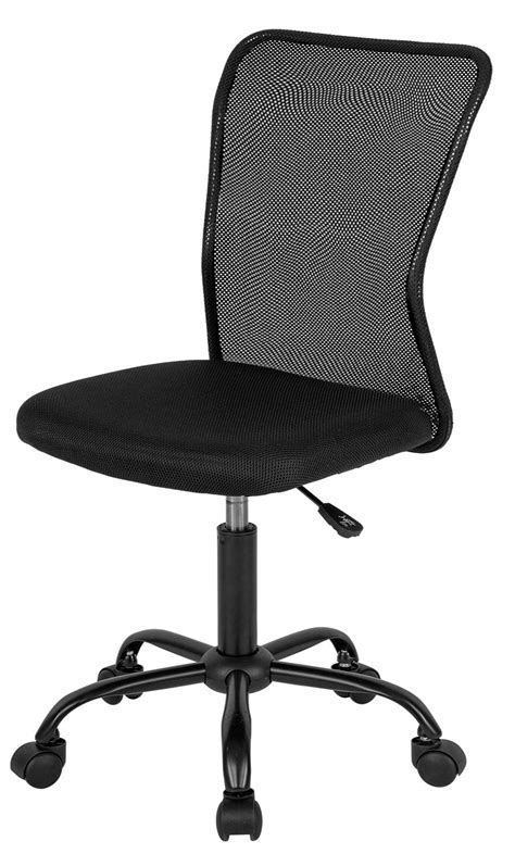 Home Office Chair Mid Back Mesh Desk Chair Armless Computer Chair ...