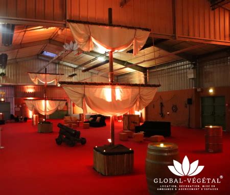 Location de décoration thème pirate Global Végétal