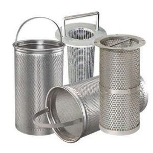 Stainless Steel Mesh Filter Basket Custom Filter Parts