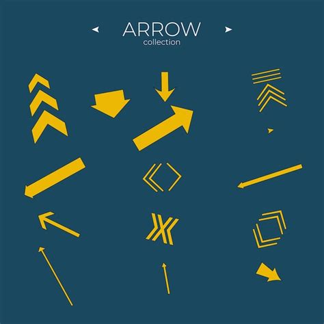 Premium Vector Colorful Arrows Arrows Colorful Set Arrow Logo Concept