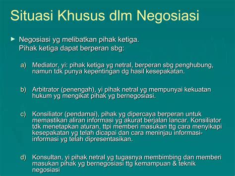 Teknik Negosiasi Materi Negosiasi Ppt