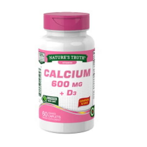 Nature S Truth Calcium 600mg D3 60s Pharma Xonline