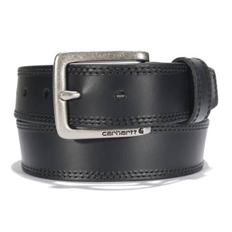 Carhartt Mens Leather Engraved Buckle Belt A0005503001 36 Blains