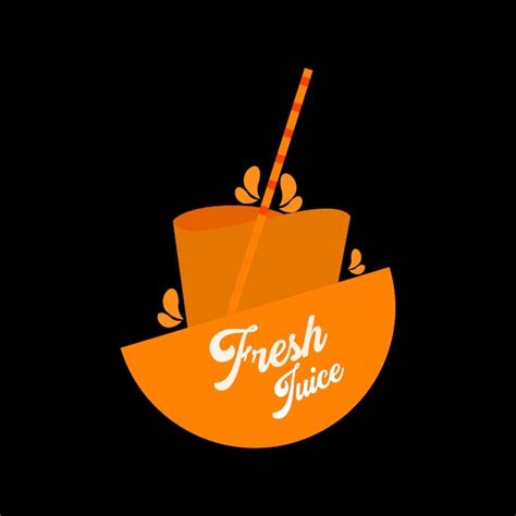 Premium Vector Fresh Juice Logo Design