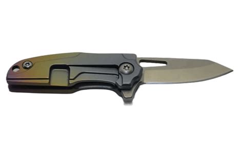 Titanium Tactical Folding Knife Neck knife Pure T5 TITANIUM Outdoor EDC AUS TRM – XTREME SURVIVAL