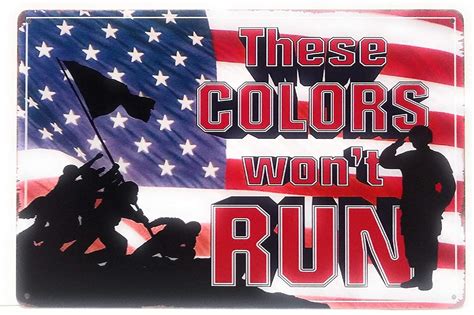 These Colors Dont Run Metal Tin Sign American Sign Etsy