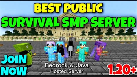 Join Free Public Survival Smp Server For Mcpe Javape 247 Public Smp