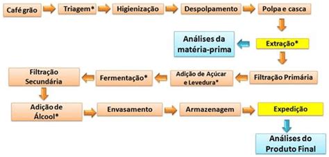 Etapas Que Comp Em O Fluxograma De Produ O Da Bebida Graf Os Pontos