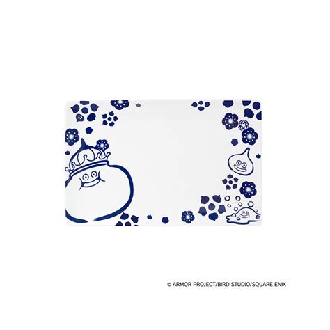 Long Plate Blue Wa Series Dragon Quest Smile Slime Meccha Japan