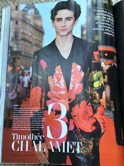 BRITISH GQ MAGAZINE Jan/Feb 2019 TIMOTHEE CHALAMET HARRY STYLES RAMI M ...