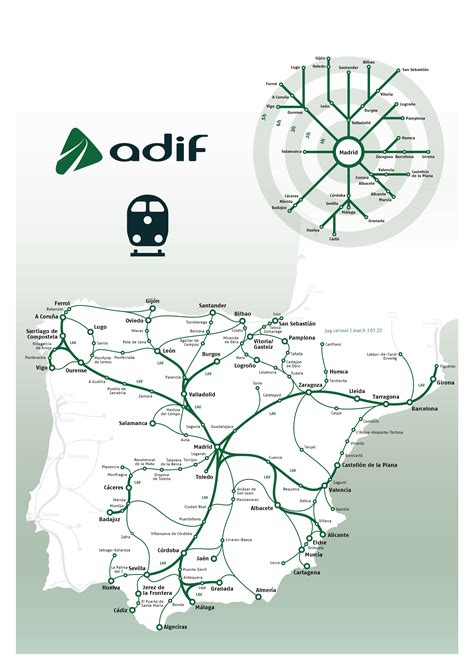 Mapa Espa A Tren Renfe Avlo Iryo Ouigo Inat