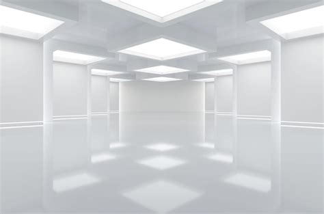 Premium Photo | A white room with a white ceiling and white lights