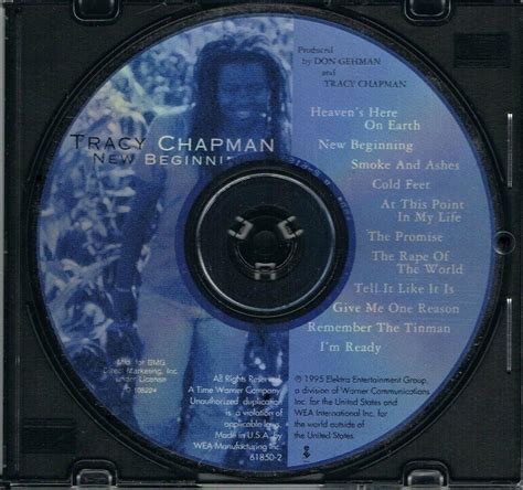 Tracy Chapman New Beginning Music CD 11 Songs 1995