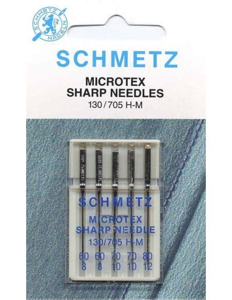 Aguilles Microtex Schmetz Soie Et Microfibre De Machine Coudre