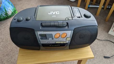 Vintage Jvc Rc X Bk Portable Boombox Ghetto Blaster Cd Radio Cassette