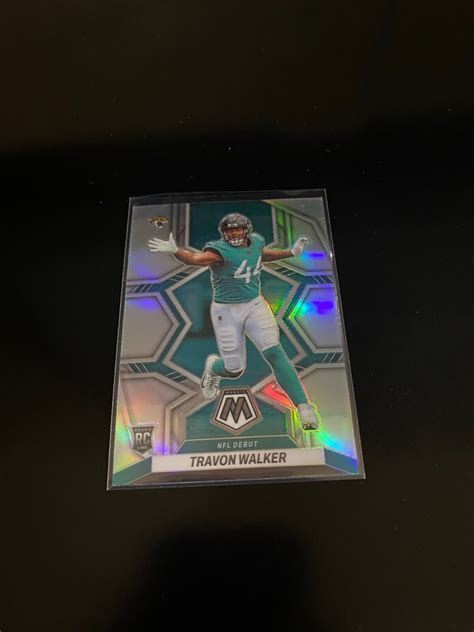 Travon Walker 2022 Mosaic Silver Prizm Rc Football Card Jaguars 286 Pwe