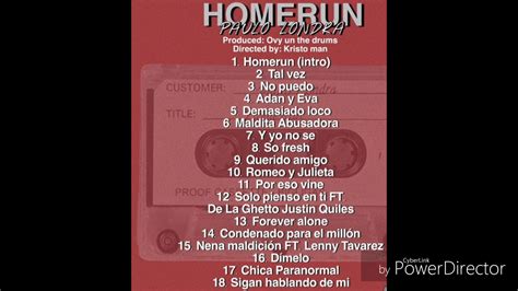 Paulo Londra Homerun Lbum Completo Youtube